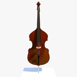 glossy bass musical instrument 3d model