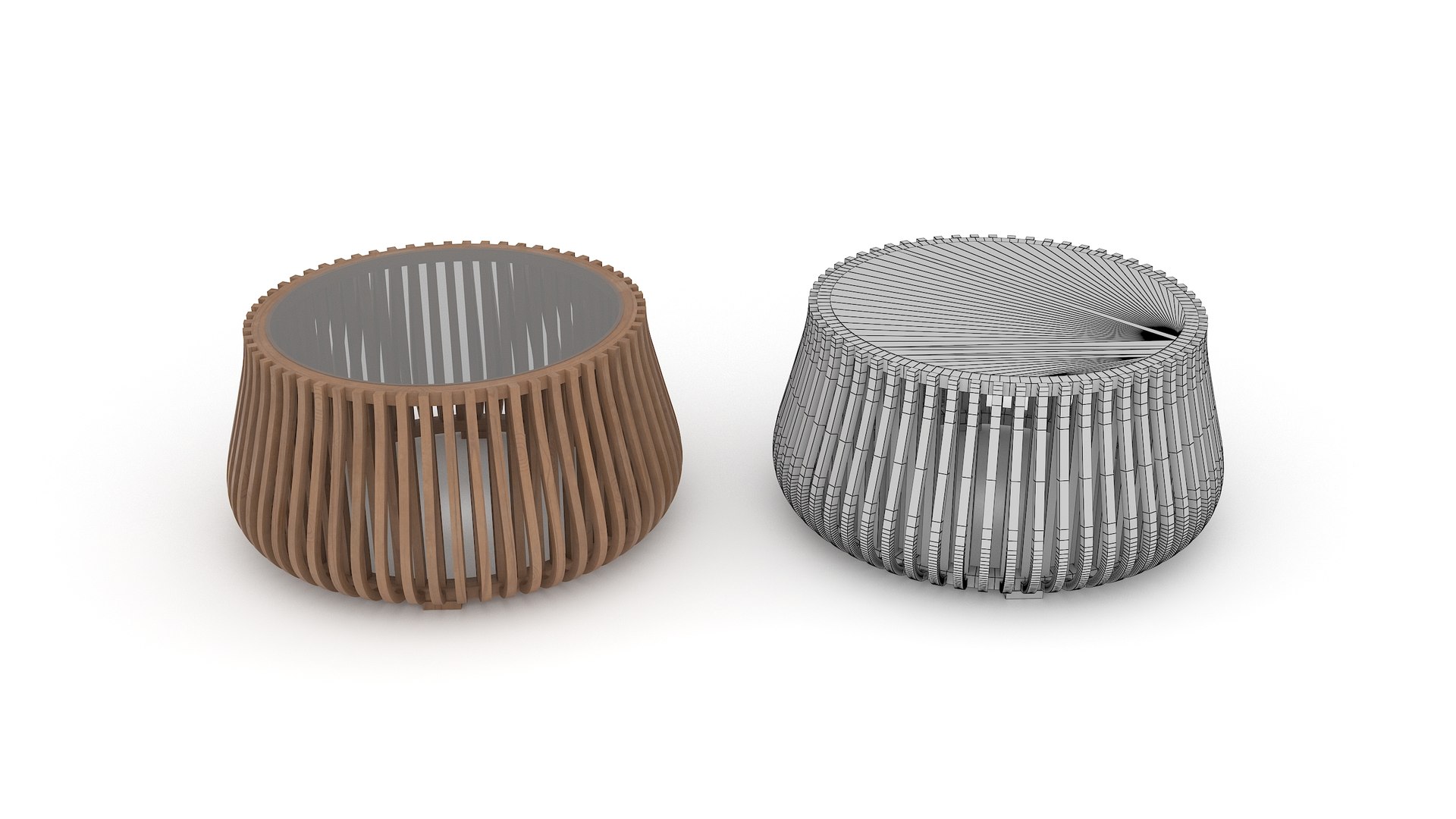 Wooden Round Coffee Table 3d Model Model - TurboSquid 2408624