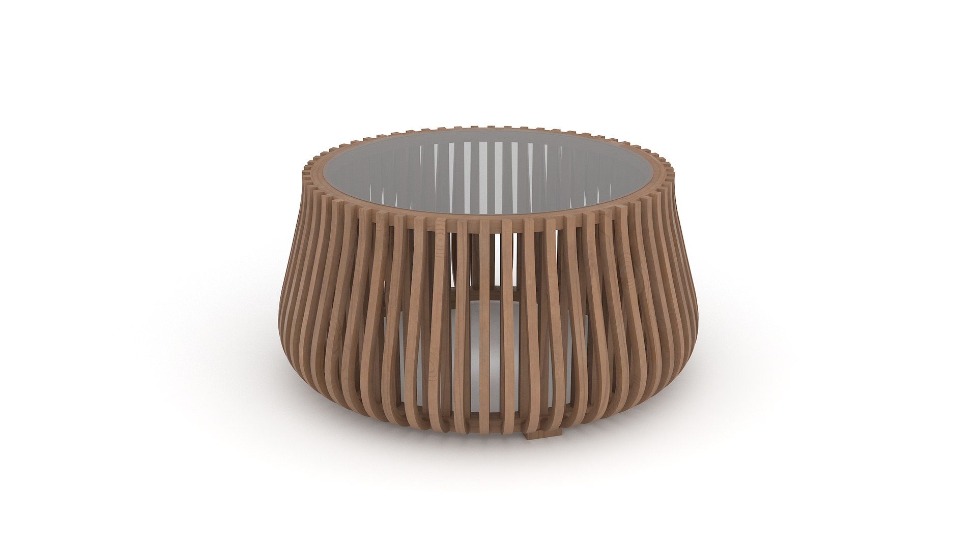Wooden Round Coffee Table 3d Model Model - TurboSquid 2408624