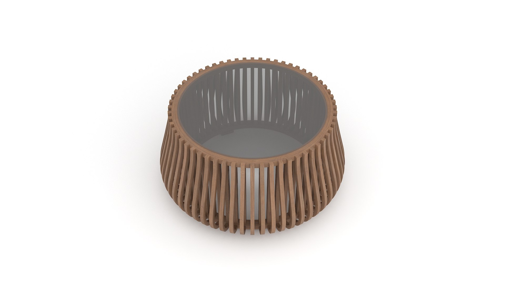 Wooden Round Coffee Table 3d Model Model - TurboSquid 2408624