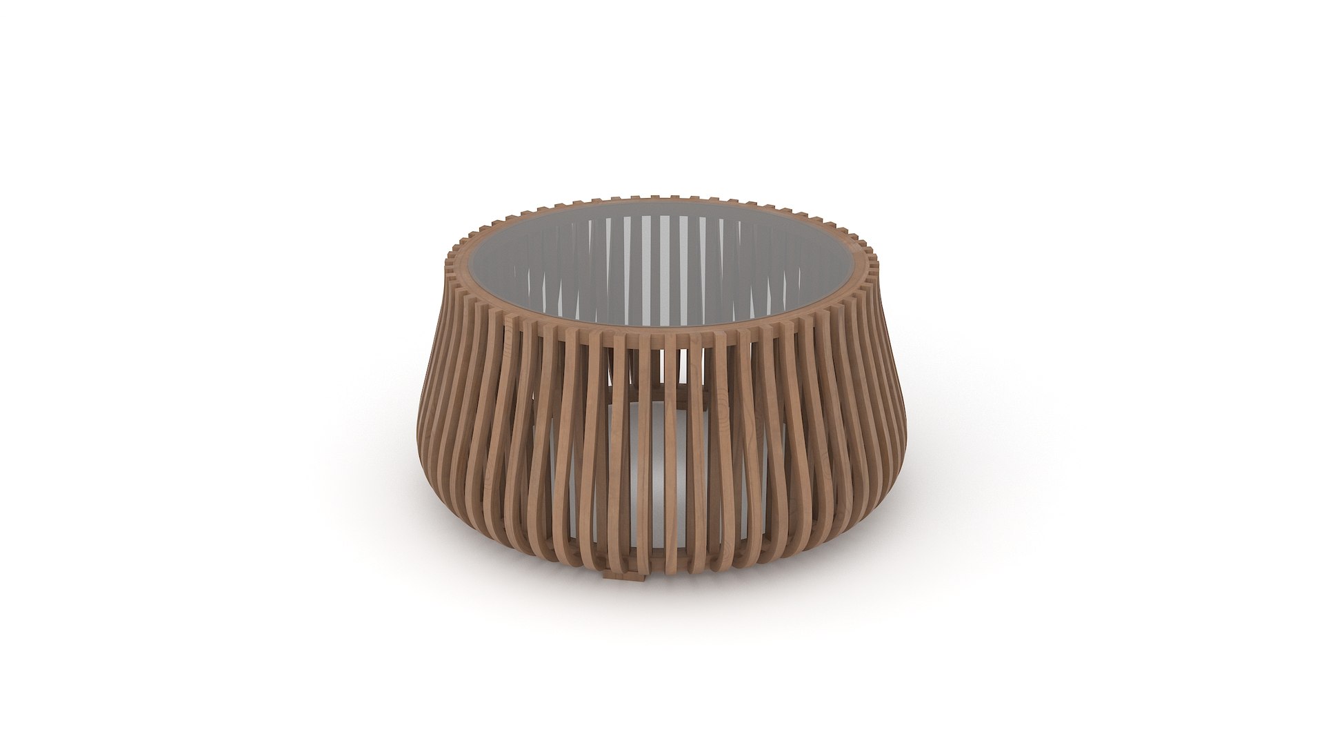 Wooden Round Coffee Table 3d Model Model - TurboSquid 2408624