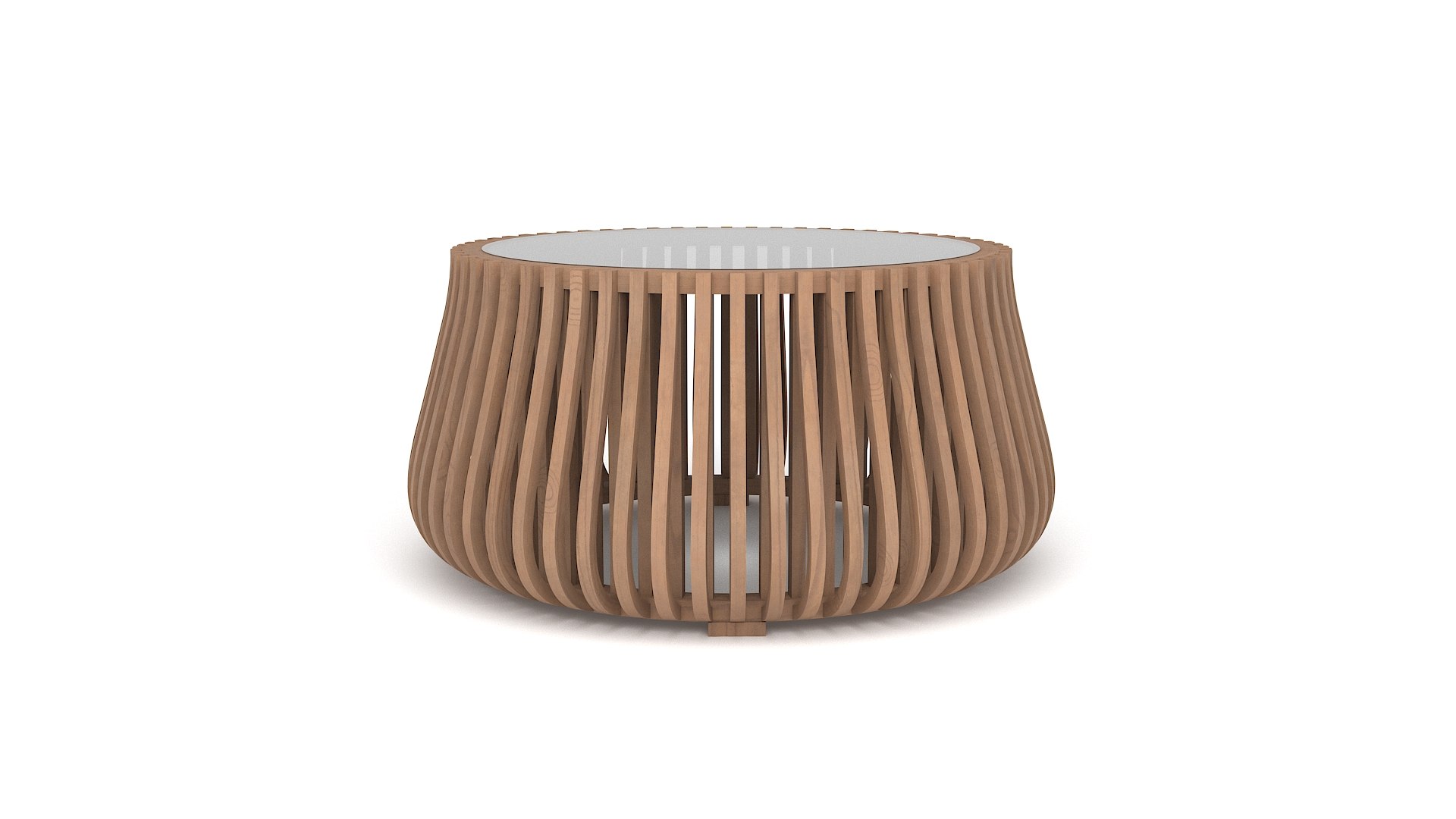 Wooden Round Coffee Table 3d Model Model - TurboSquid 2408624