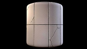 Concrete Slab Sidewalk Road Substance material and textures 3D model