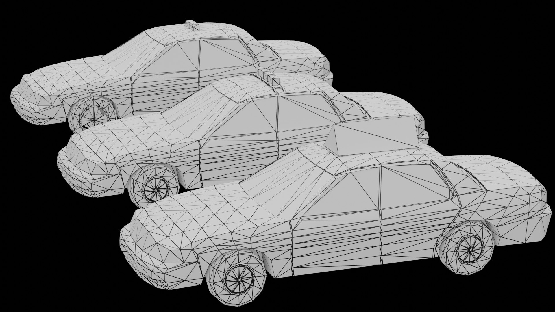 Passenger Car Pack VR AR Low-poly Model 3D - TurboSquid 1804663