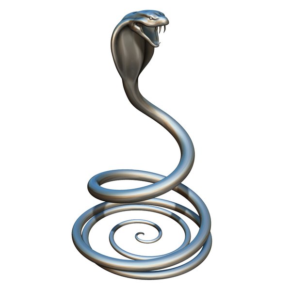 desenho de uma cobra em 3d (drawing of a snake in 3d) 