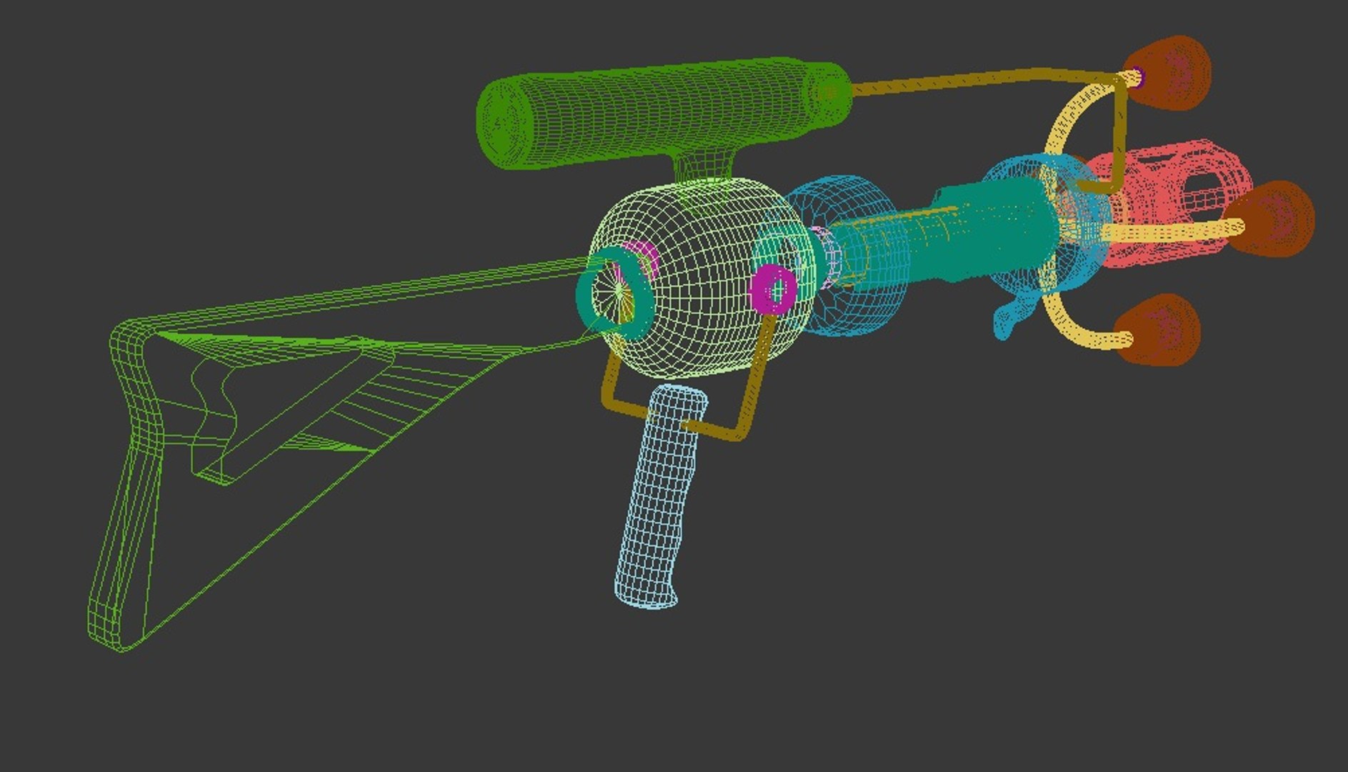 raygun rifle 3d model