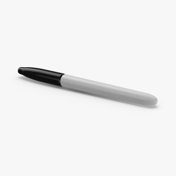 3D standard sharpie marker - model - TurboSquid 1312649