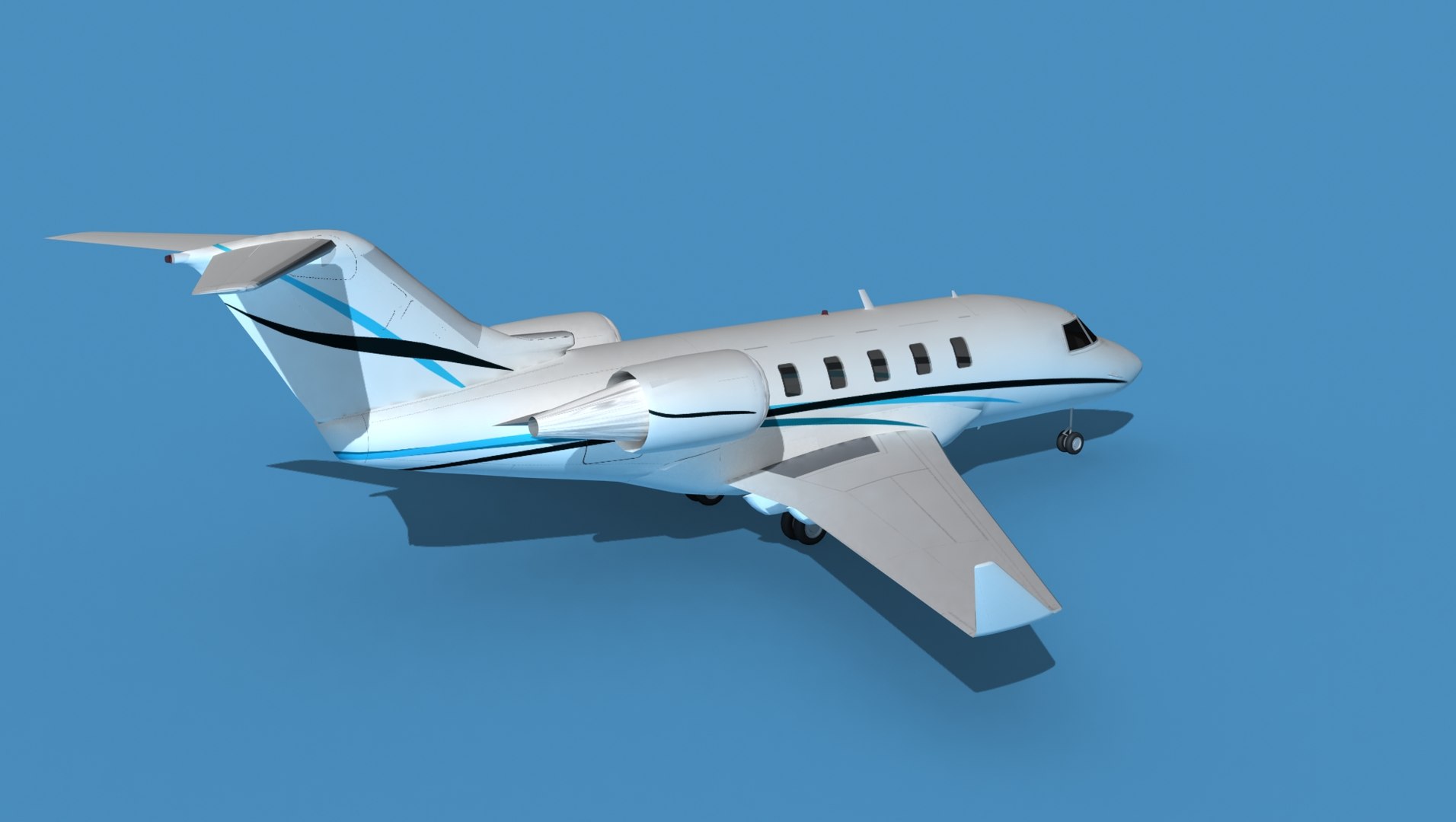 Bombardier CL604 Challenger V02 3D - TurboSquid 1913565