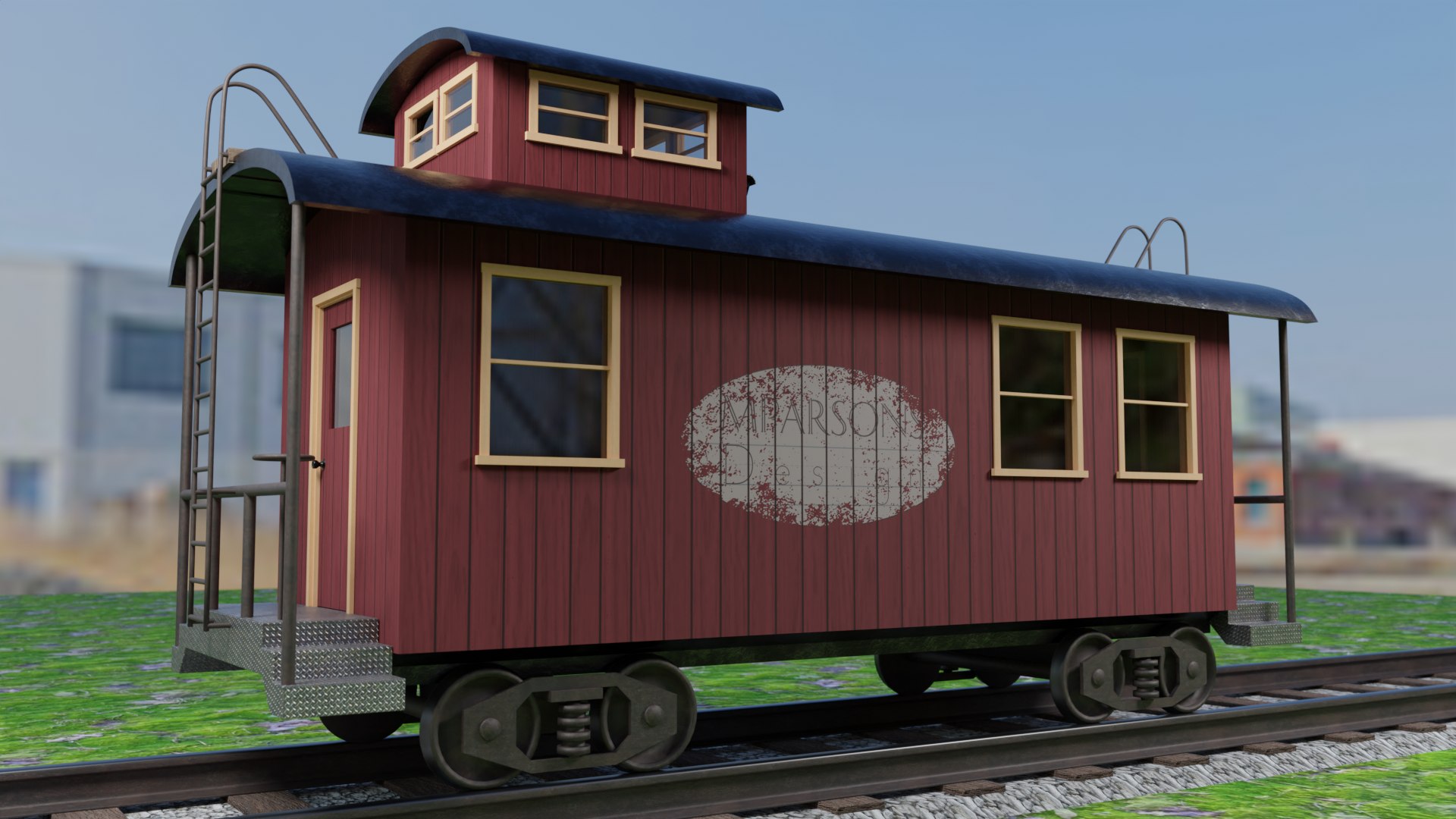 3D Caboose Model TurboSquid 2079444