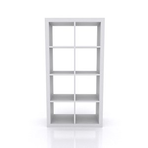 3D simple cubed shelving unit model