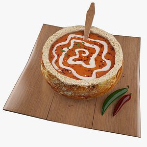 Food - Soup in Bread