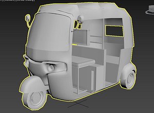 3D autorickshaw vehicle model