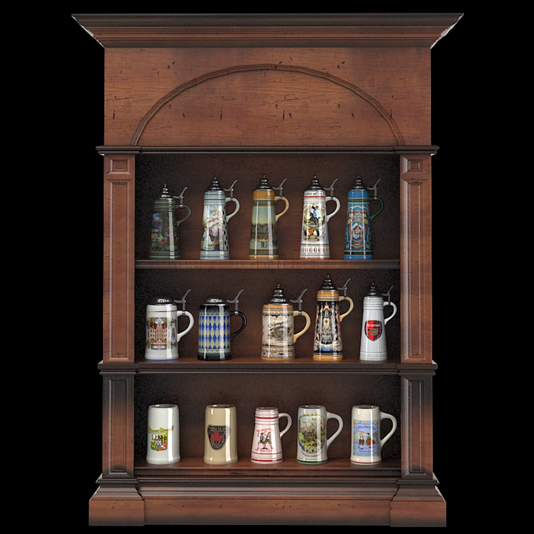 3d Beer Stein Display Model