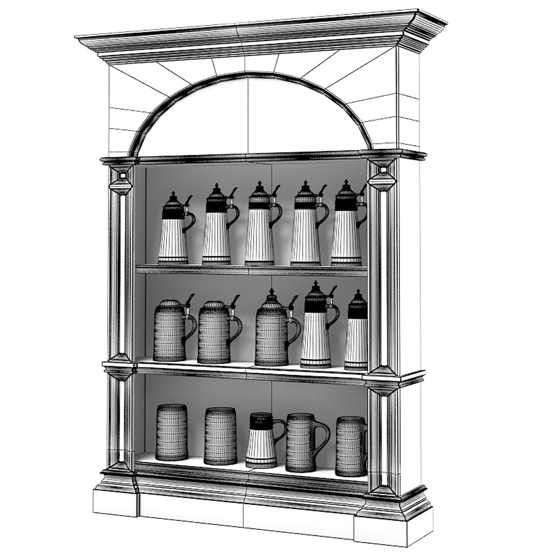 3d Beer Stein Display Model