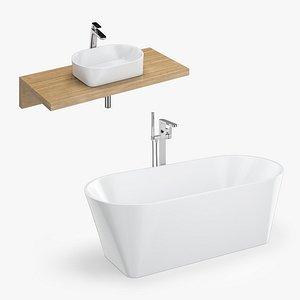 3D bath sink ravak solo