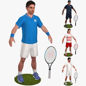 Tennis Player Polo Shirt model