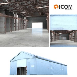 warehouse building 3d model