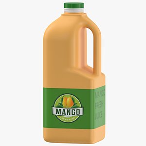 3D model mango juice jerrycan
