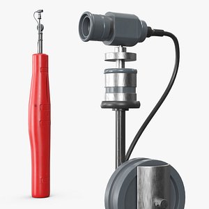 Video Recording Tennis Post with Protective Padding Red