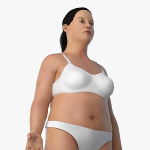 3D model Obese Female Body