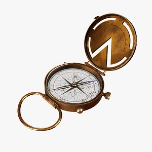 Old Compass PBR Low-poly