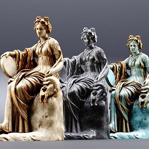 3D model Greek Sculpture