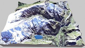 Mountain landscape Doldenhorn Rinderhor Switzerland