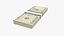 Pila di banconote da cinque dollari V1