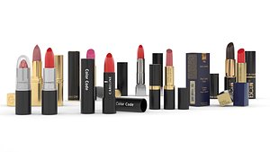 3D Lipstick Collection model