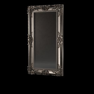 3D baroque mirror frame