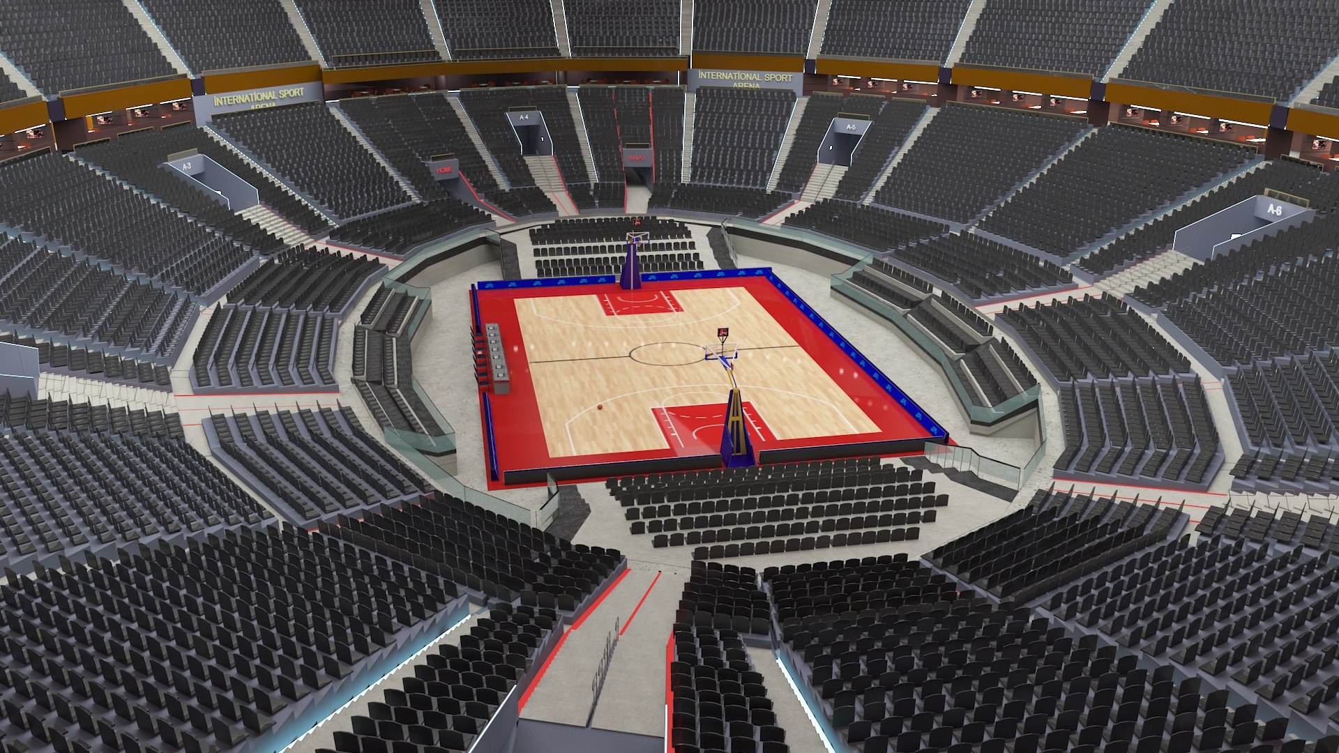 Arena Basket Ball 3D Model - TurboSquid 1621617