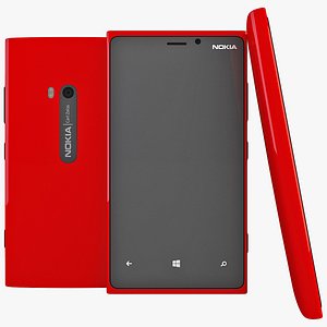 3d red nokia lumia 920