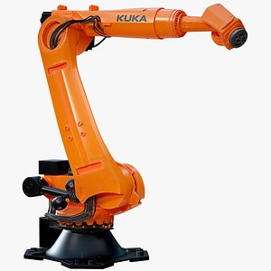 Industrial Robot Kuka KR120 Rigged PBR