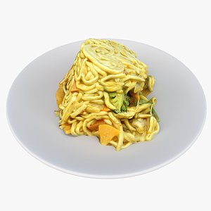 3D asian lunch model