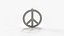 Pingente paz e amor