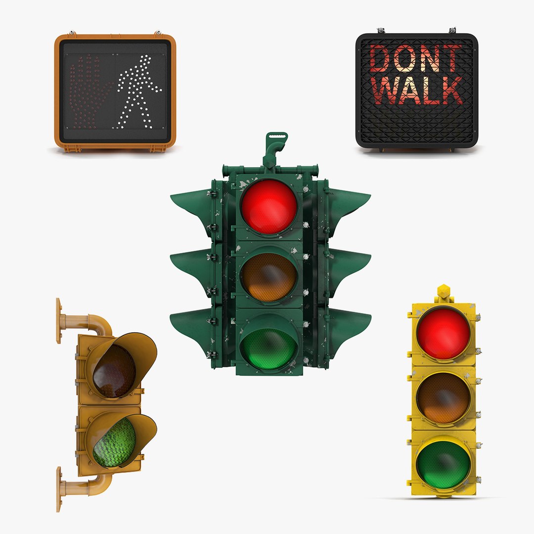 Stop Lights Collection 3 model - TurboSquid 1723783