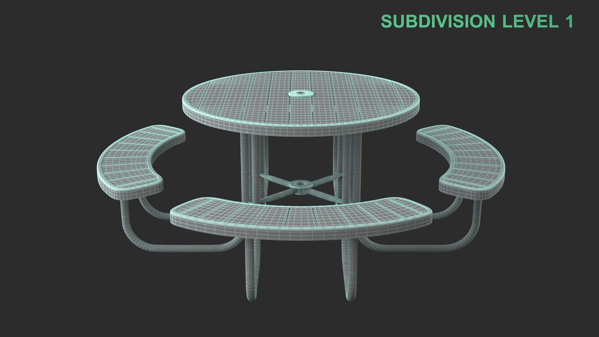 Picnic Table model https://p.turbosquid.com/ts-thumb/aZ/Uq7Eet/Pr/wireframe_0005/jpg/1754377365/1920x1080/fit_q87/4282fd7512a99402317e68b4934f1d2c17199fb9/wireframe_0005.jpg