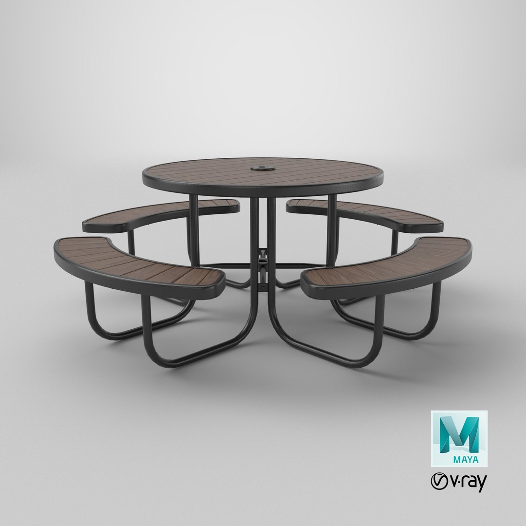 Picnic Table model https://p.turbosquid.com/ts-thumb/aZ/Uq7Eet/aU/stemcell_maya_vray_render/png/1771235681/1920x1080/fit_q87/7e3df6e86ce7d0c8cc080fbe62868f02353bea00/stemcell_maya_vray_render.jpg