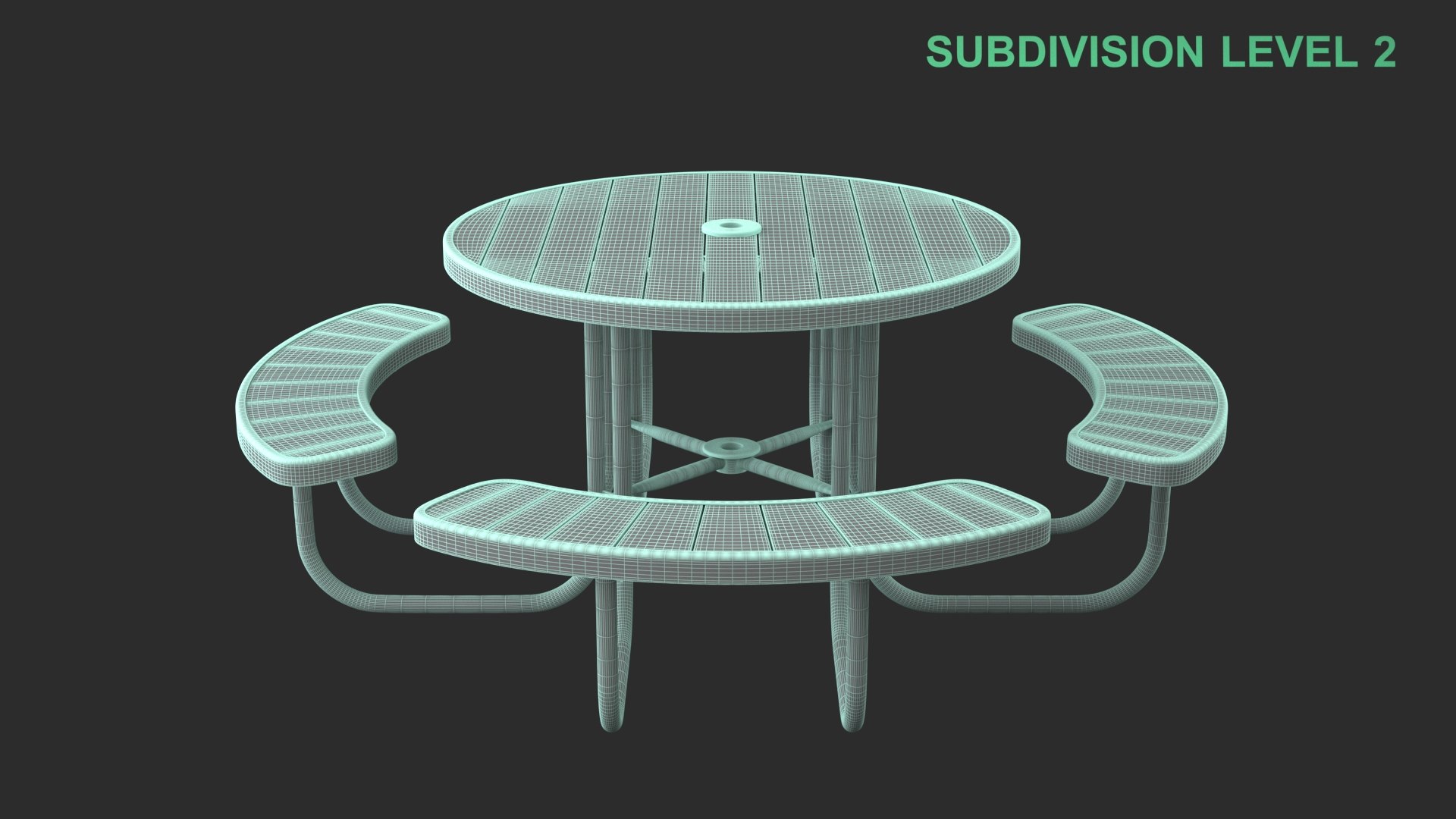 Picnic Table model https://p.turbosquid.com/ts-thumb/aZ/Uq7Eet/mK/wireframe_0002/jpg/1754377363/1920x1080/fit_q87/ce4c8ea4739d22b0f8a8e9d18499bf94932adb1e/wireframe_0002.jpg