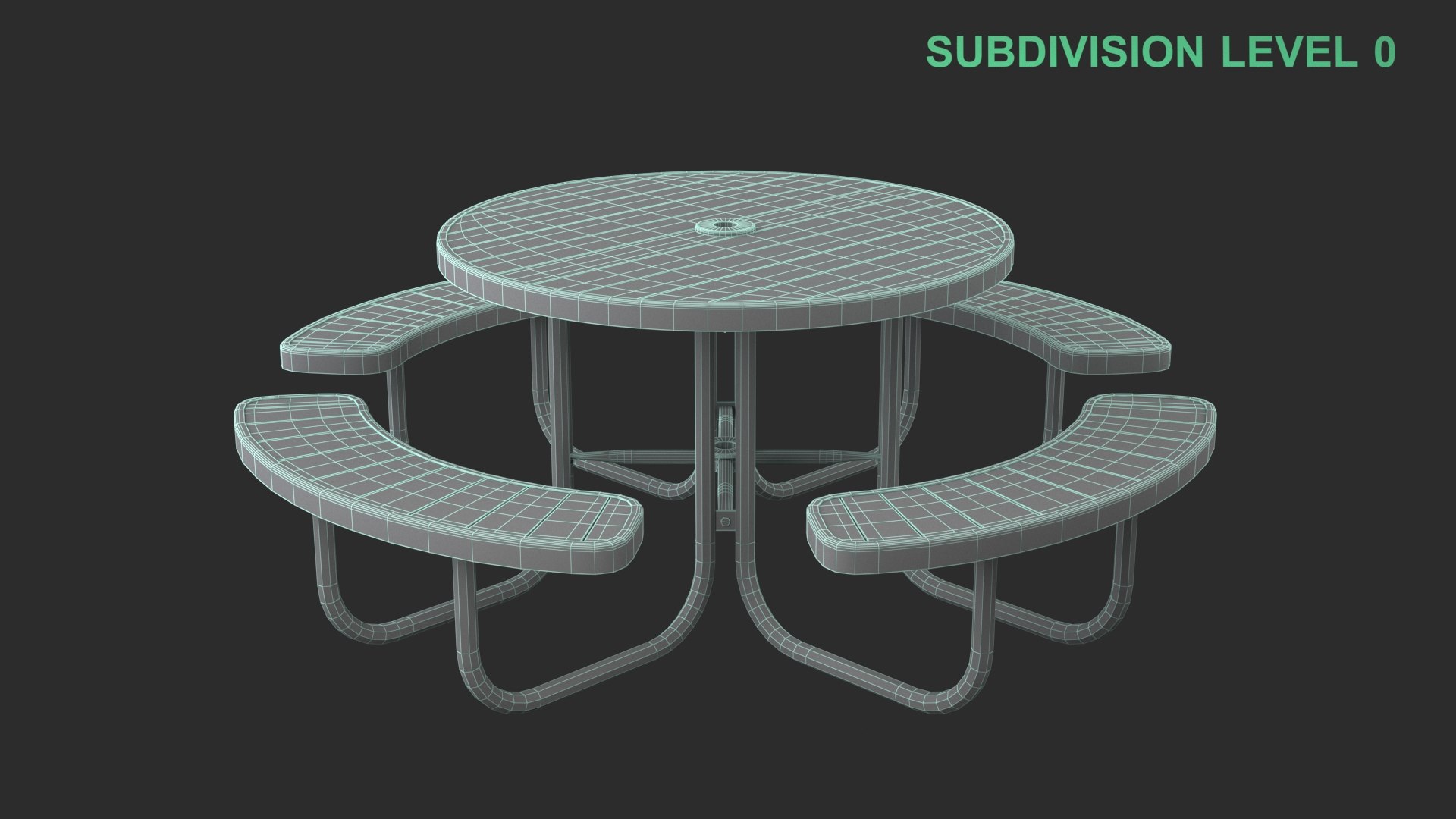 Picnic Table model https://p.turbosquid.com/ts-thumb/aZ/Uq7Eet/ri/wireframe_0009/jpg/1754377367/1920x1080/fit_q87/ea9ec45b3090435feca42bfea75bf3f51a5e4a00/wireframe_0009.jpg