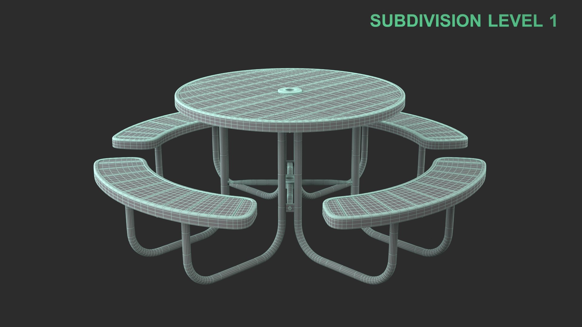 Picnic Table model https://p.turbosquid.com/ts-thumb/aZ/Uq7Eet/y9/wireframe_0006/jpg/1754377365/1920x1080/fit_q87/bdfdc3f6c2d0da9ef6402007ecf198c7e0dd56ef/wireframe_0006.jpg