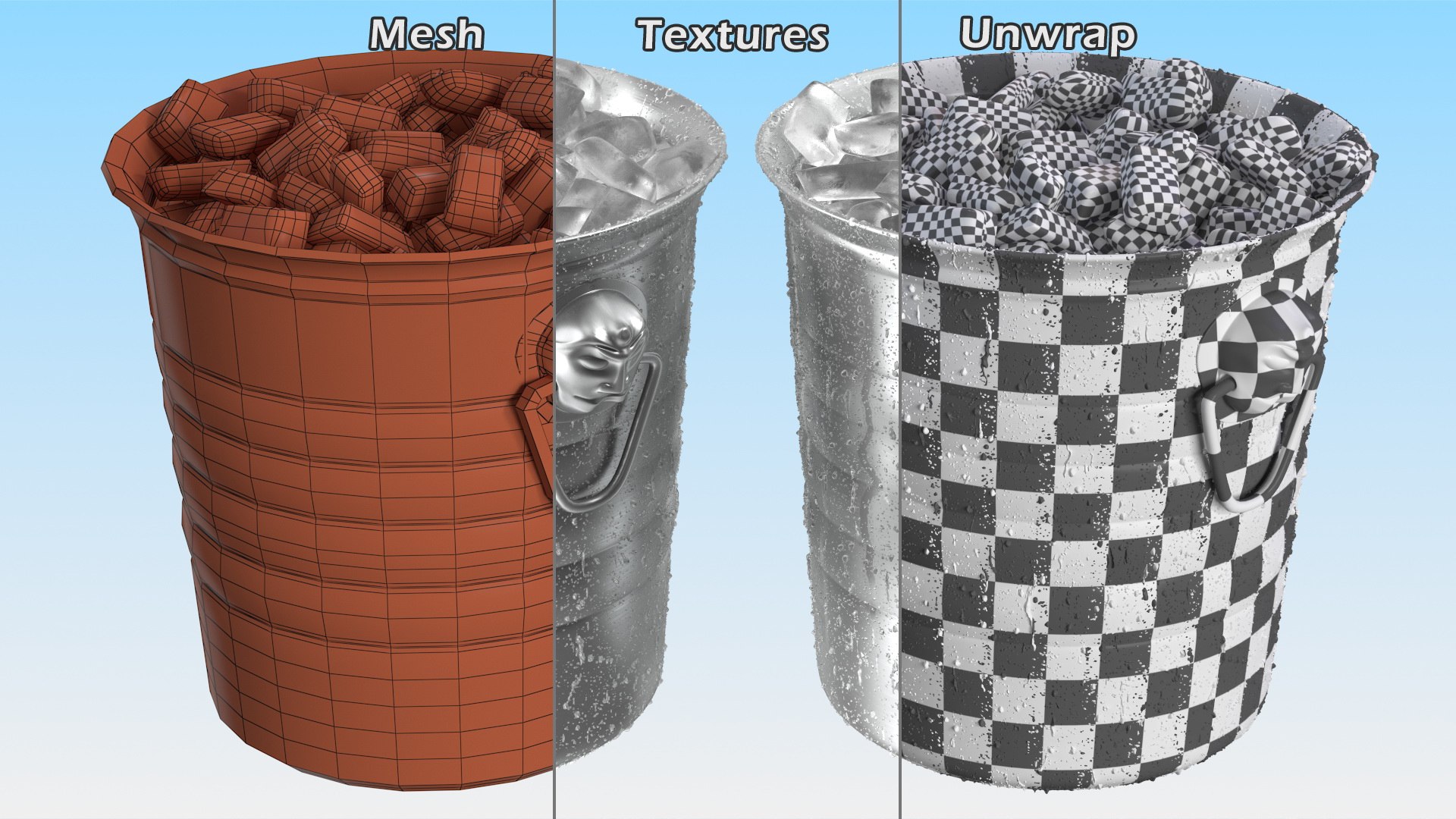 3D Ice Bucket Condensate https://p.turbosquid.com/ts-thumb/aZ/Y1TV6F/FD/icebucketcondensatevray3dmodel011/jpg/1638879862/1920x1080/fit_q87/1cb9c50218427f3815a7bb546bb9abff992fd053/icebucketcondensatevray3dmodel011.jpg