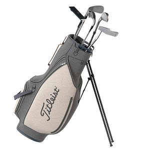 Golf Bag Clubs and Putter