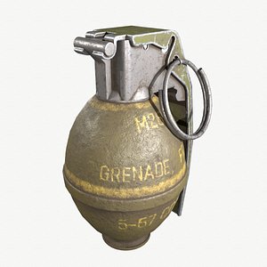 3D m26 grenade model