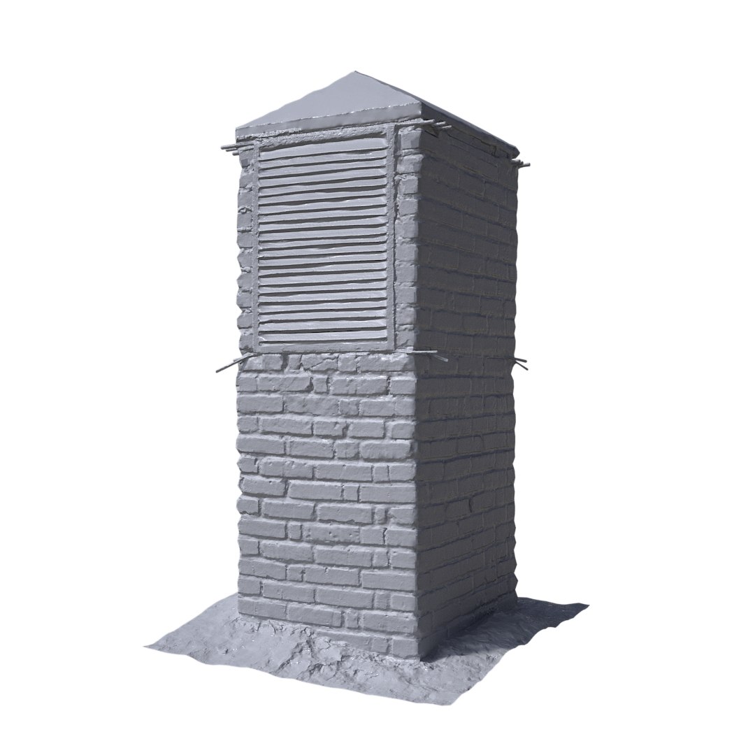 Brick Ventilation Column Scan 3D - TurboSquid 1411772