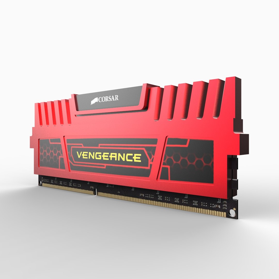 computing ddr3 ram 3d model