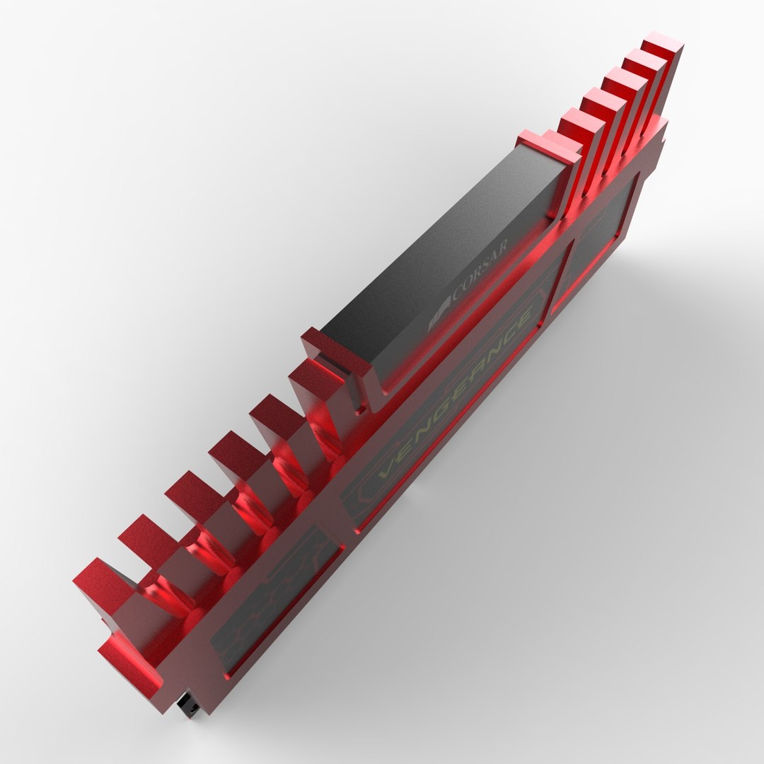computing ddr3 ram 3d model