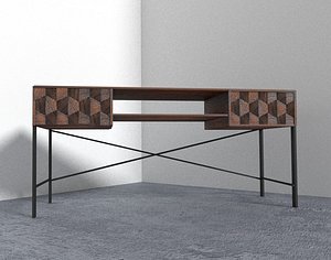 unique desk 3D model