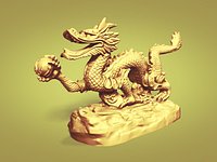 Chinese Dragon - Loong - Long - 3D Print Ready
