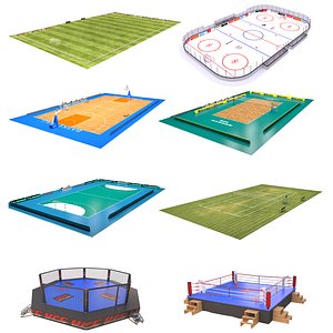 3D big sport arenas 3